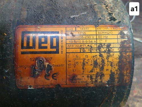 Motor weg 2 hp 1755 rpm