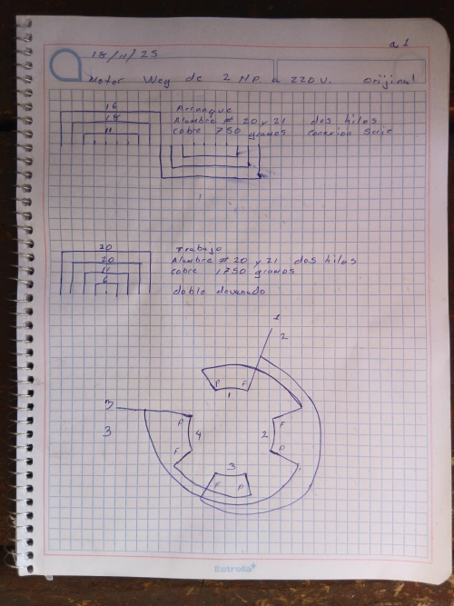 Motor weg 2 hp 1755 rpm